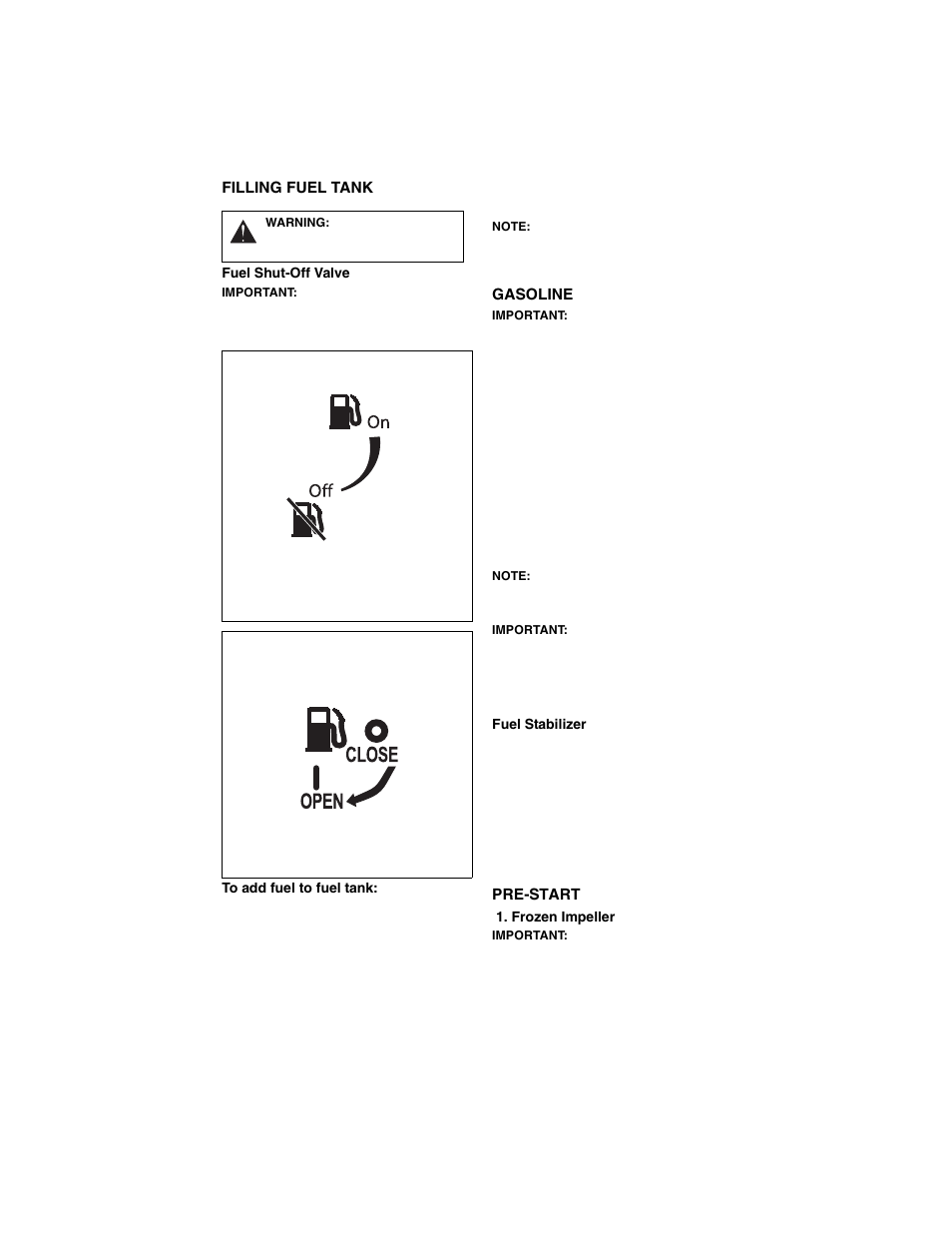Frozen impeller | Ariens Sno-Thro 921012 User Manual | Page 21 / 44