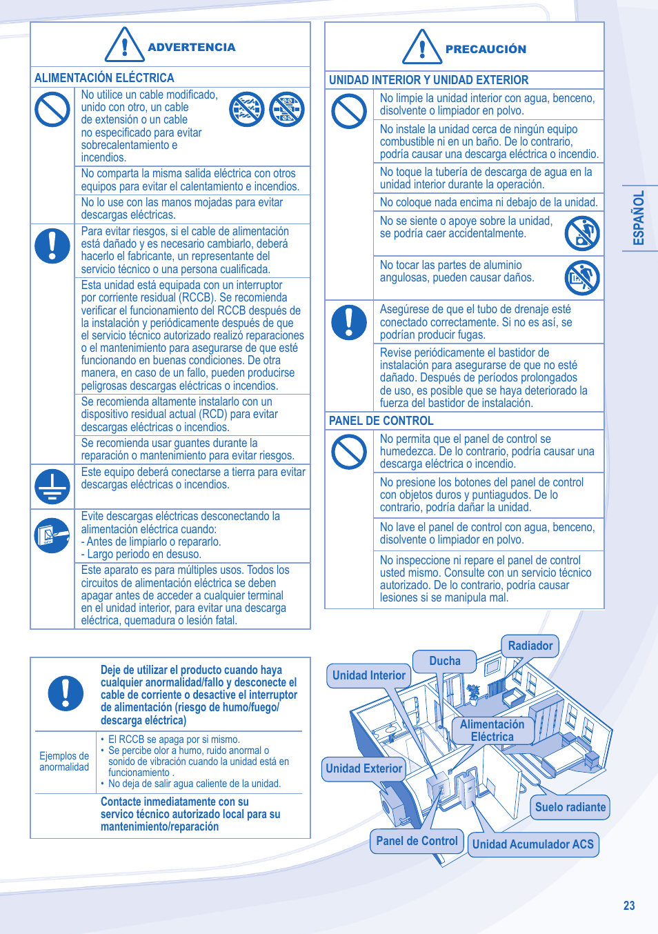 Panasonic WHSDC14C9E8 User Manual | Page 23 / 92