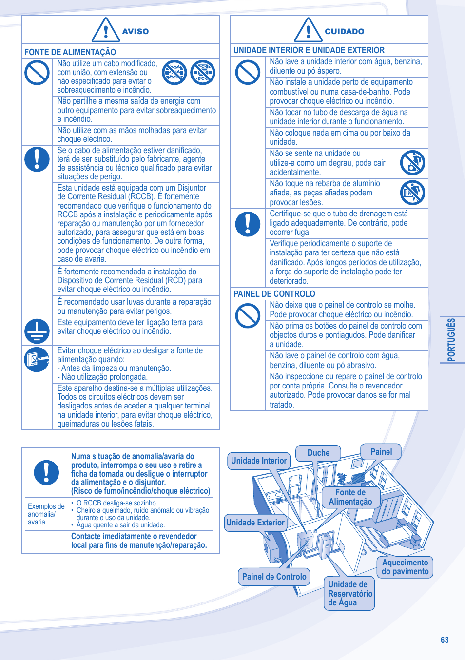 Panasonic WHSDC14C9E8 User Manual | Page 63 / 92