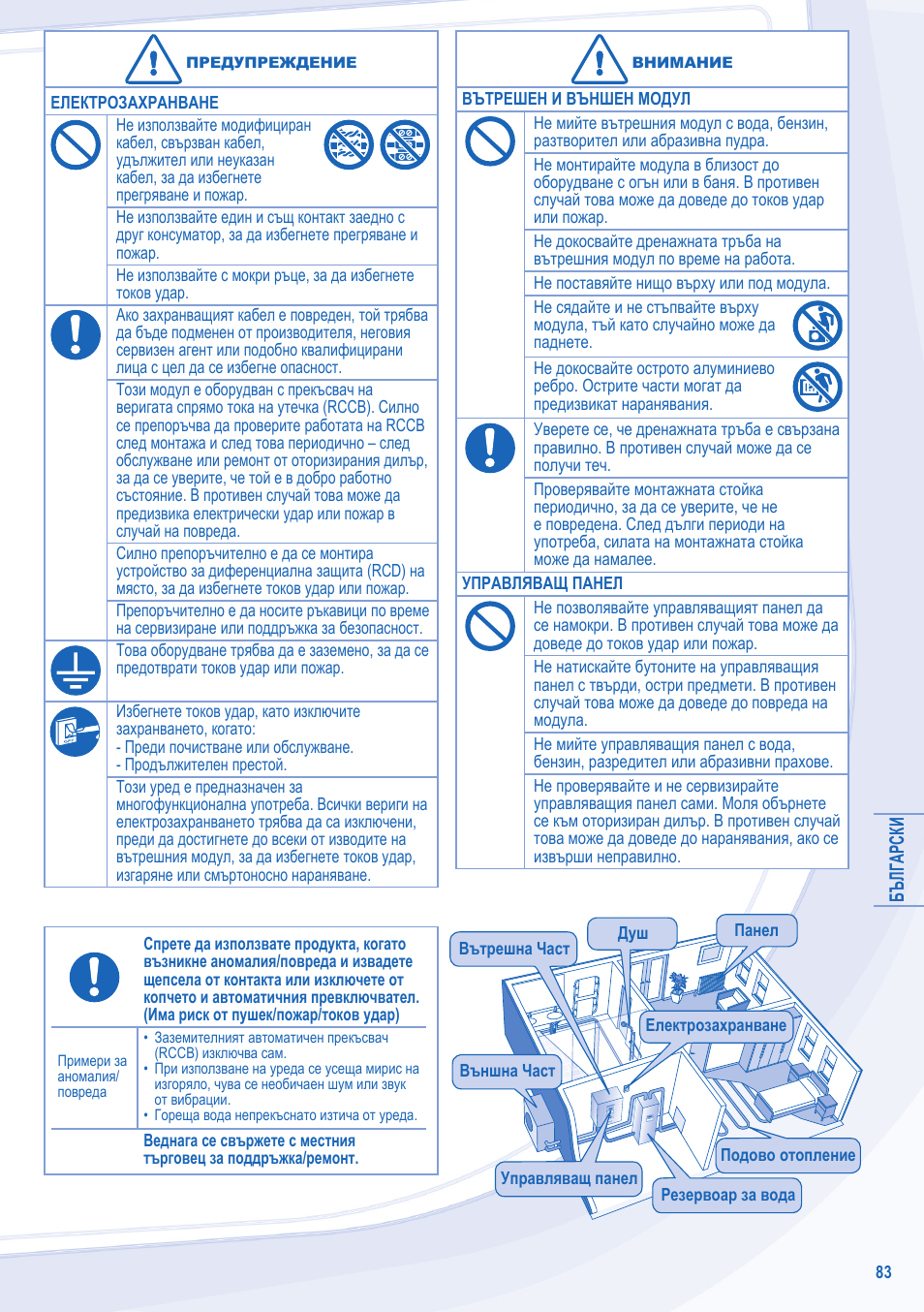 Panasonic WHSDC14C9E8 User Manual | Page 83 / 92