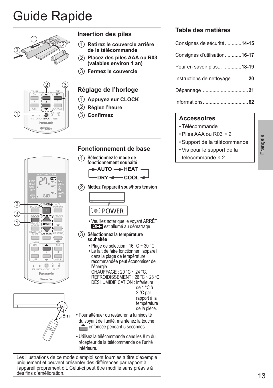 Panasonic CUE12QKE User Manual | Page 13 / 64