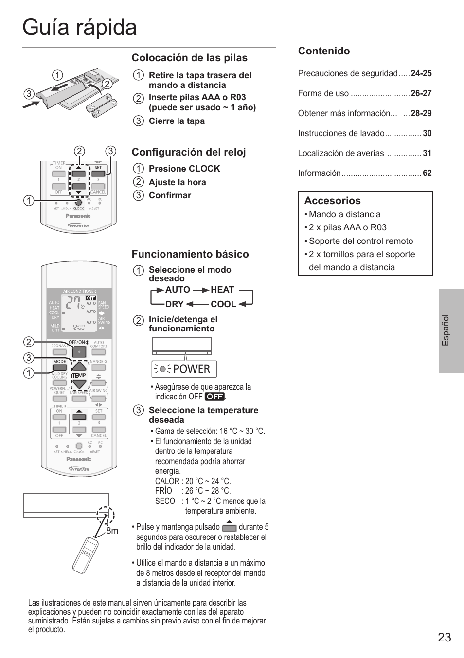 Panasonic CUE12QKE User Manual | Page 23 / 64