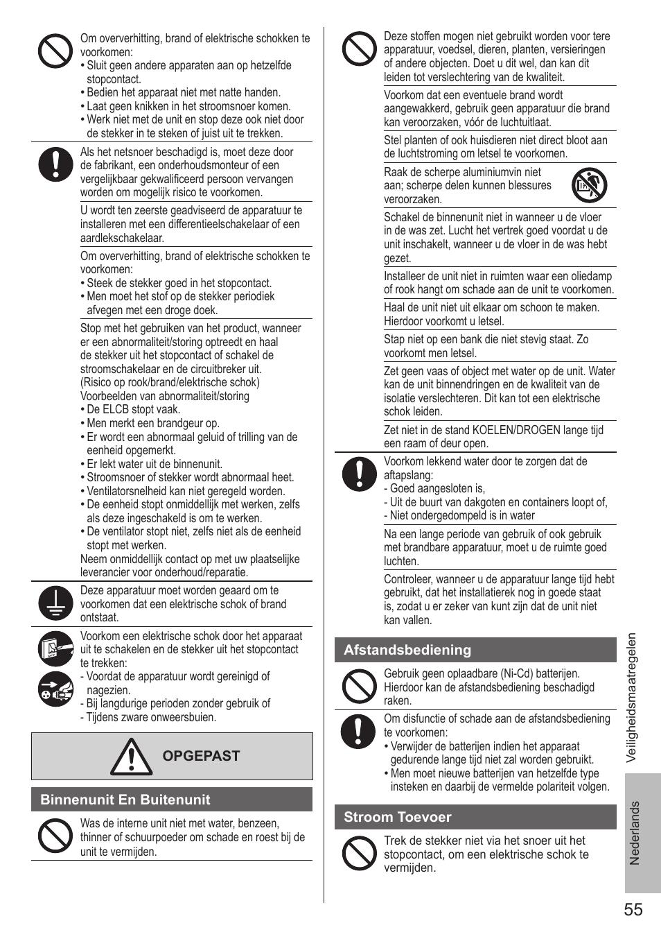 Panasonic CUE12QKE User Manual | Page 55 / 64