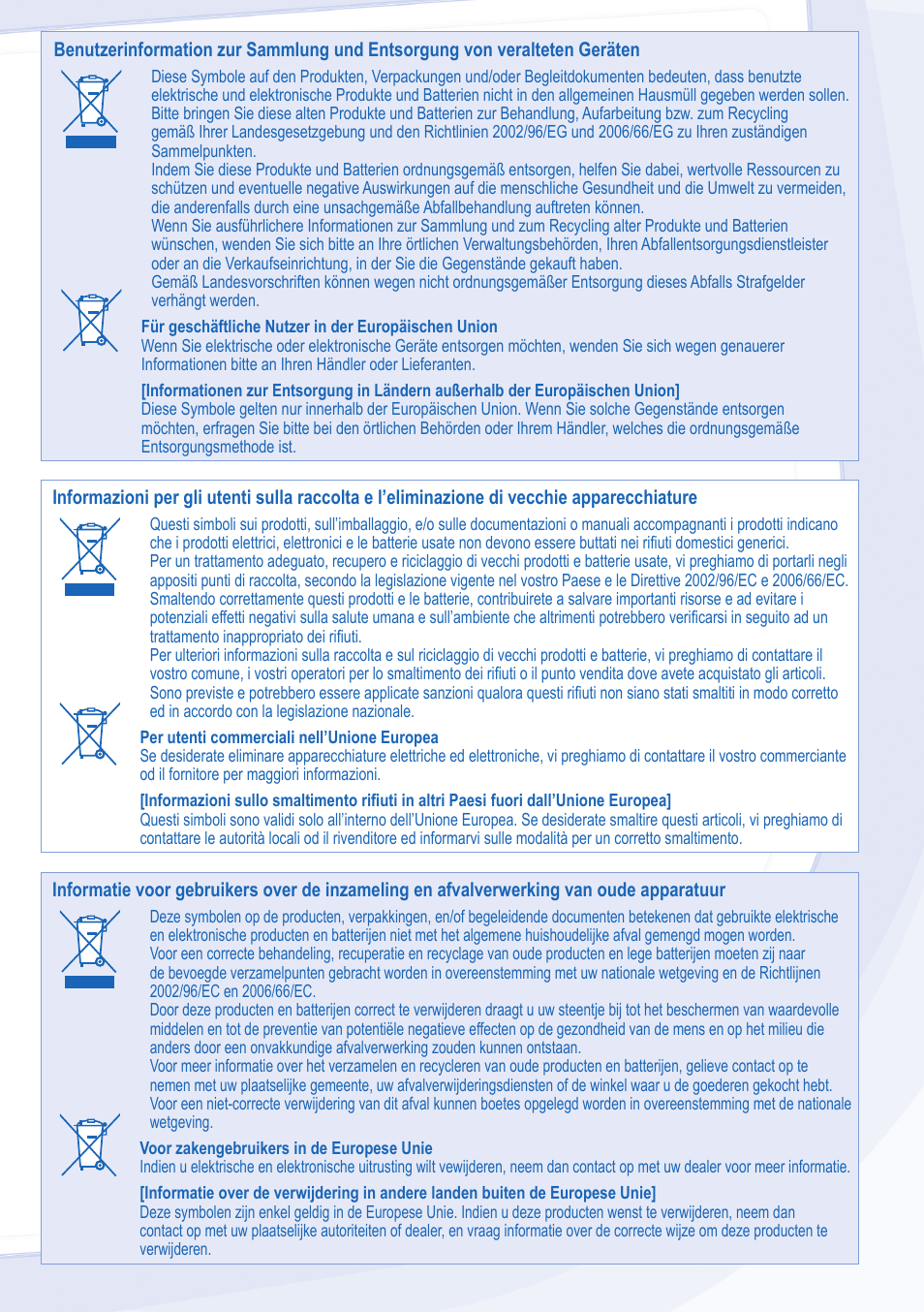 Panasonic WHSXF12D9E8 User Manual | Page 75 / 76