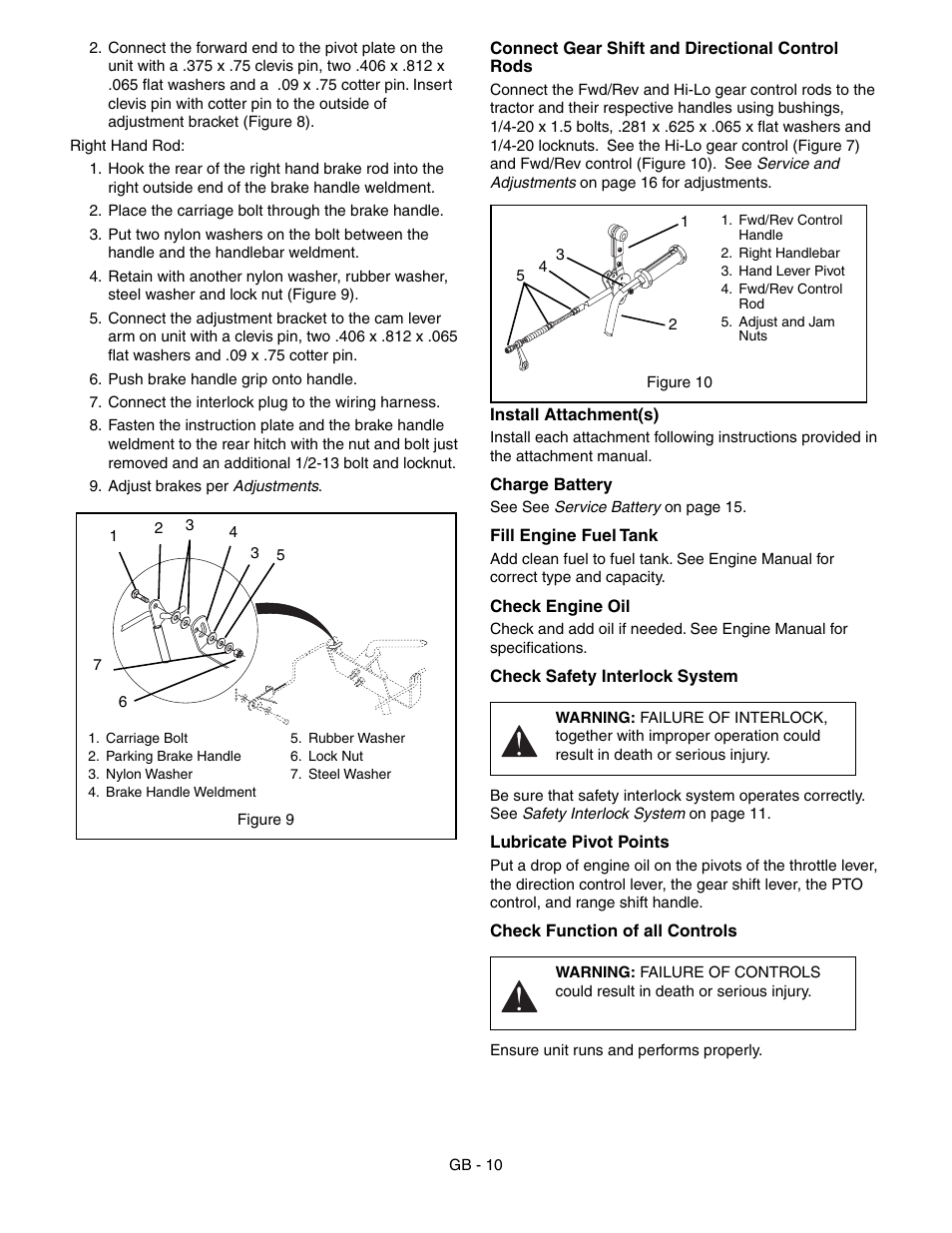 Ariens 985115 User Manual | Page 10 / 24