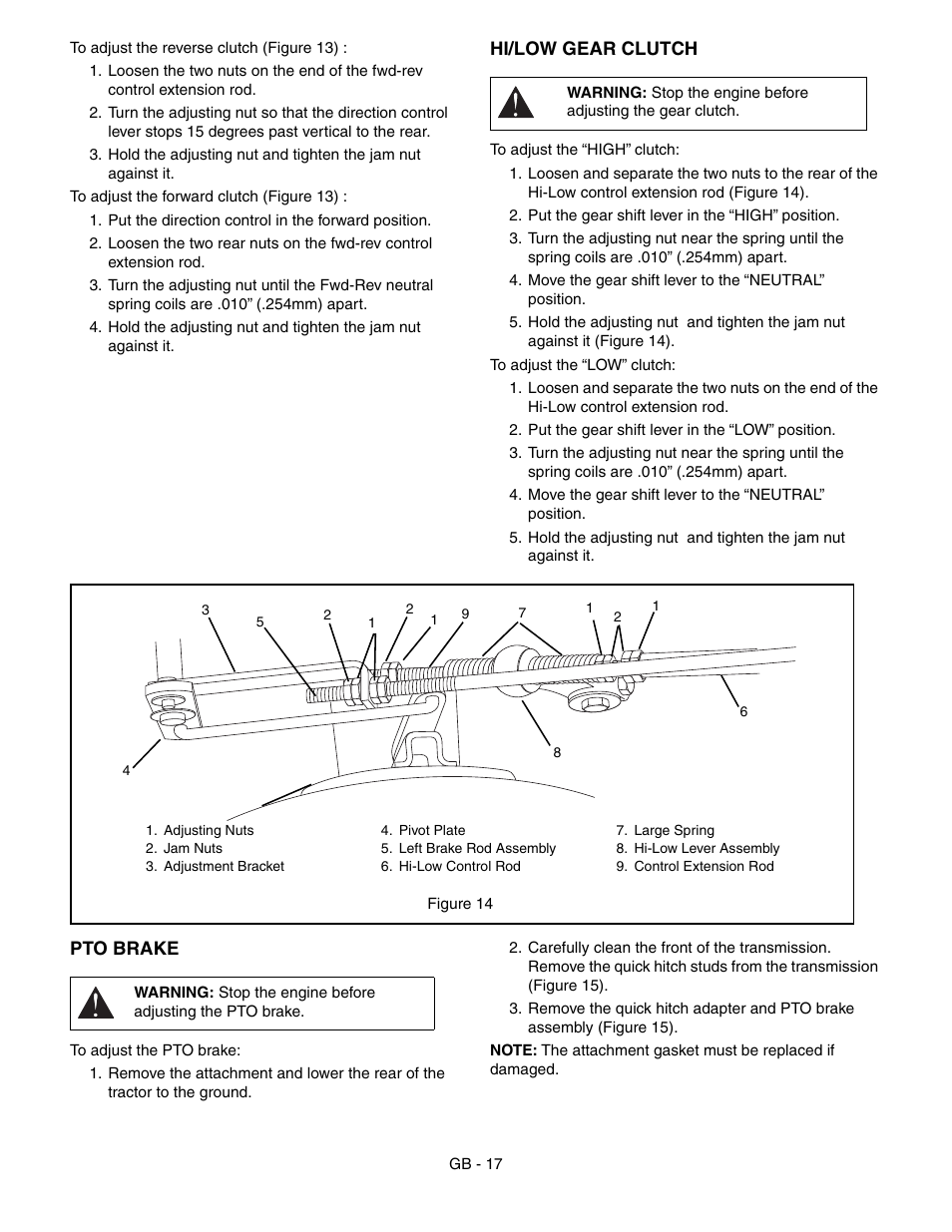 Ariens 985115 User Manual | Page 17 / 24