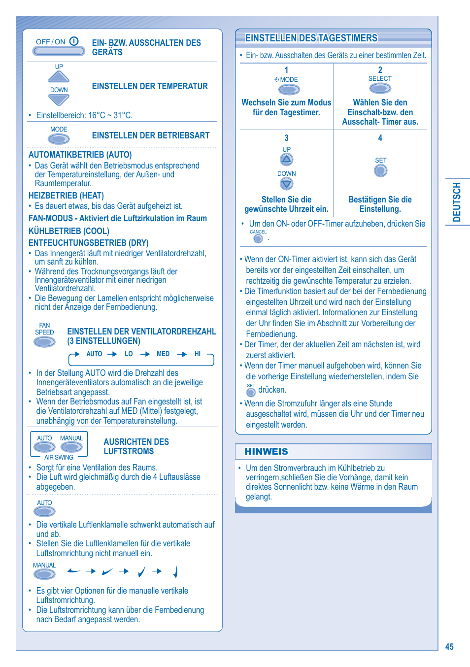 Panasonic U5LA1E5 User Manual | Page 45 / 112