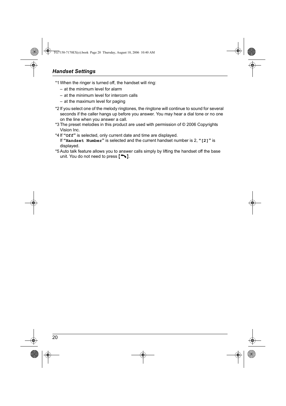 Panasonic KXTG7150EX User Manual | Page 20 / 216