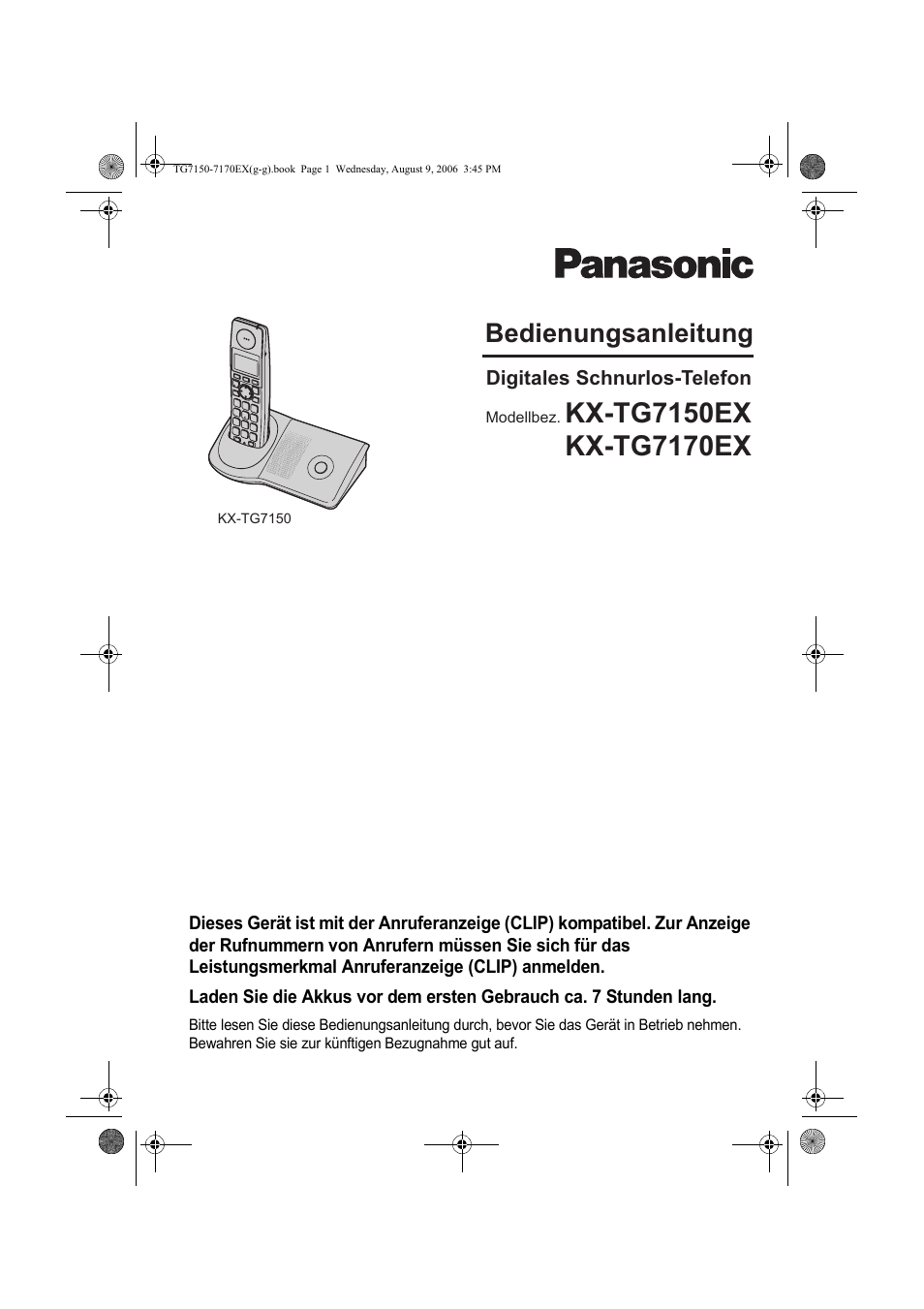 Bedienungsanleitung | Panasonic KXTG7150EX User Manual | Page 37 / 216