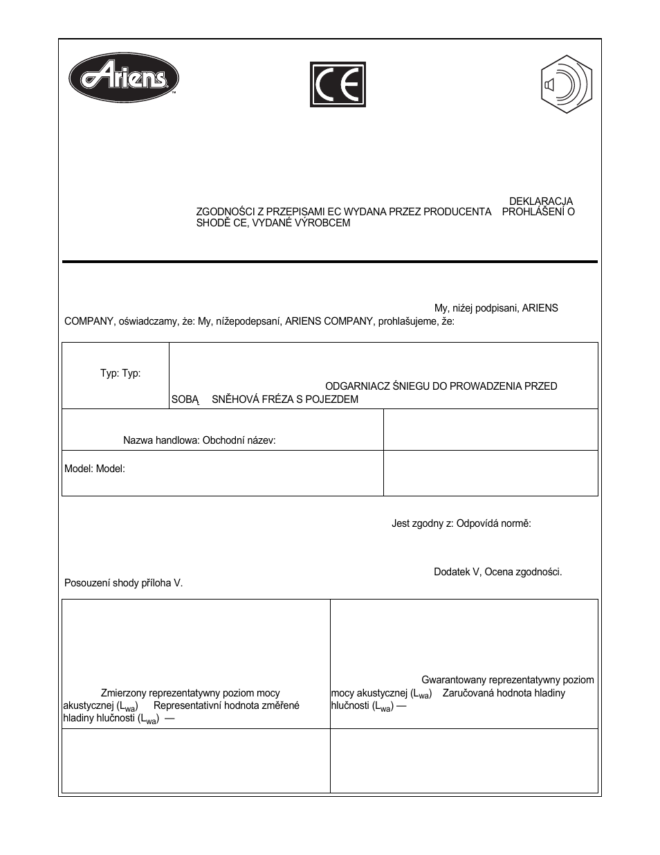 Ariens SNO-THRO 926103-ST1332LE User Manual | Page 2 / 34