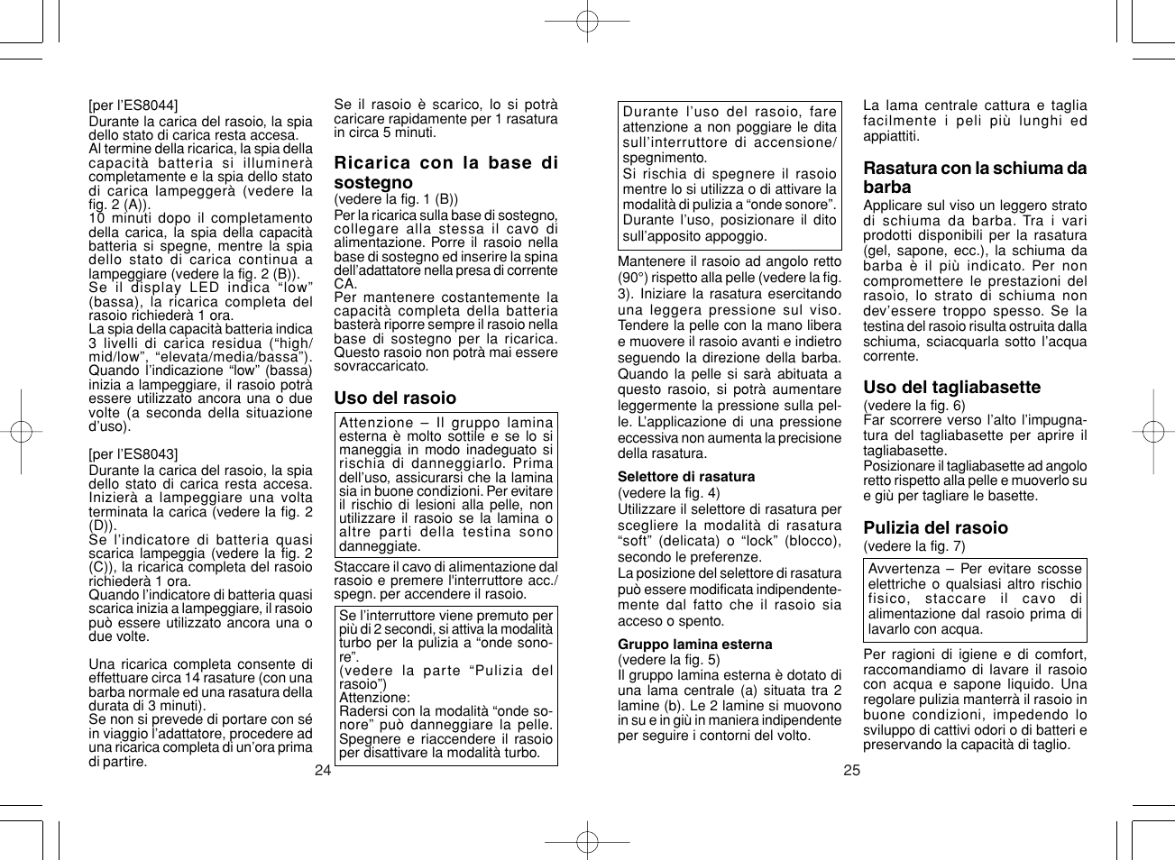 Panasonic ES8043 User Manual | Page 13 / 57