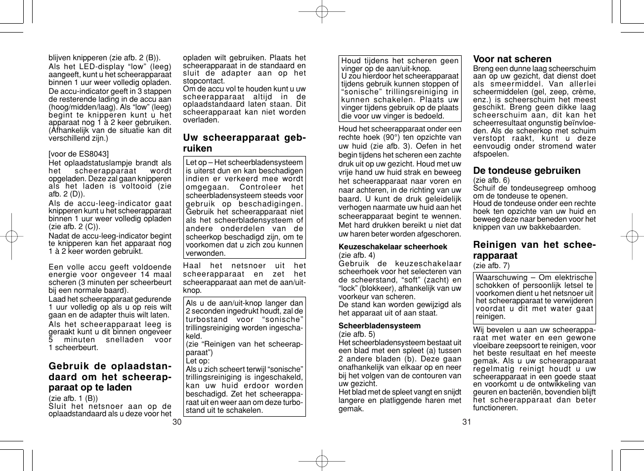 Panasonic ES8043 User Manual | Page 16 / 57