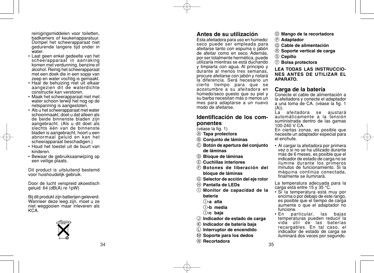 Panasonic ES8043 User Manual | Page 18 / 57