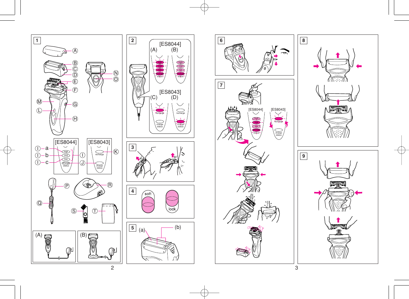 Panasonic ES8043 User Manual | Page 2 / 57