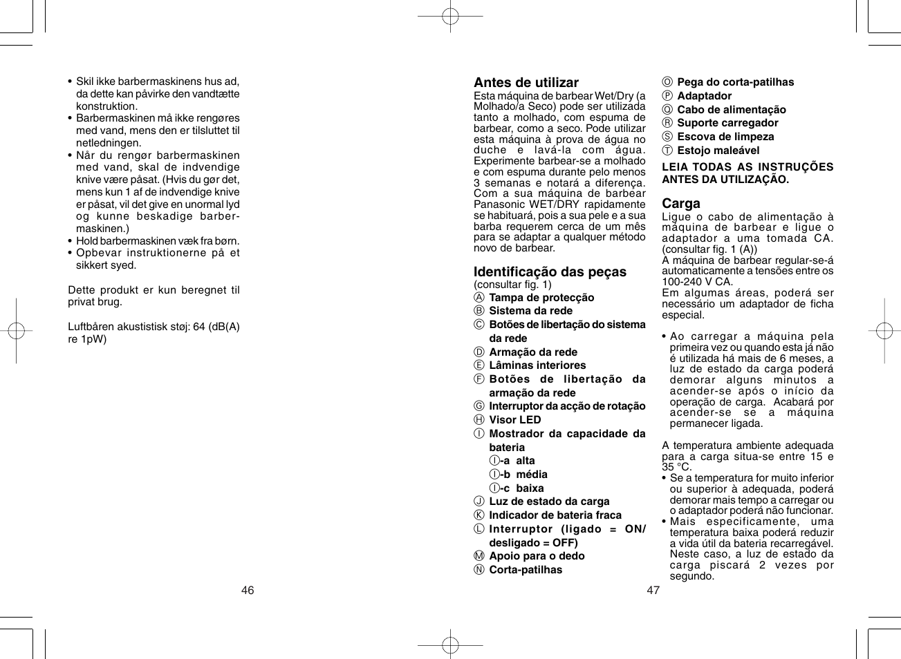 Panasonic ES8043 User Manual | Page 24 / 57