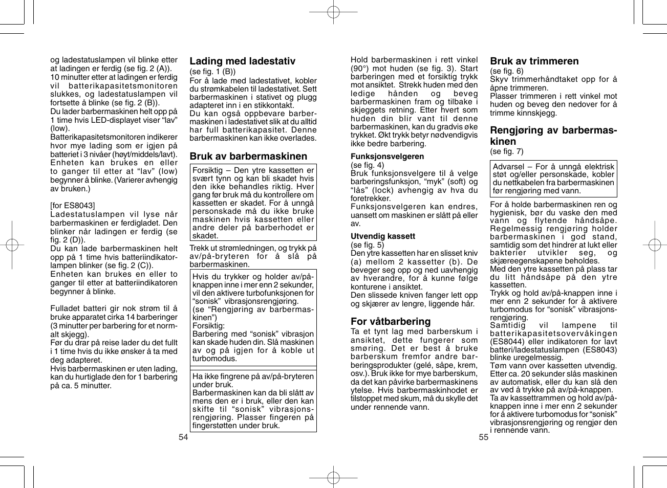 Panasonic ES8043 User Manual | Page 28 / 57