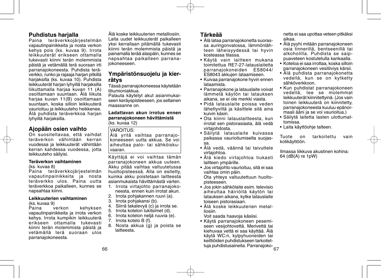 Panasonic ES8043 User Manual | Page 34 / 57