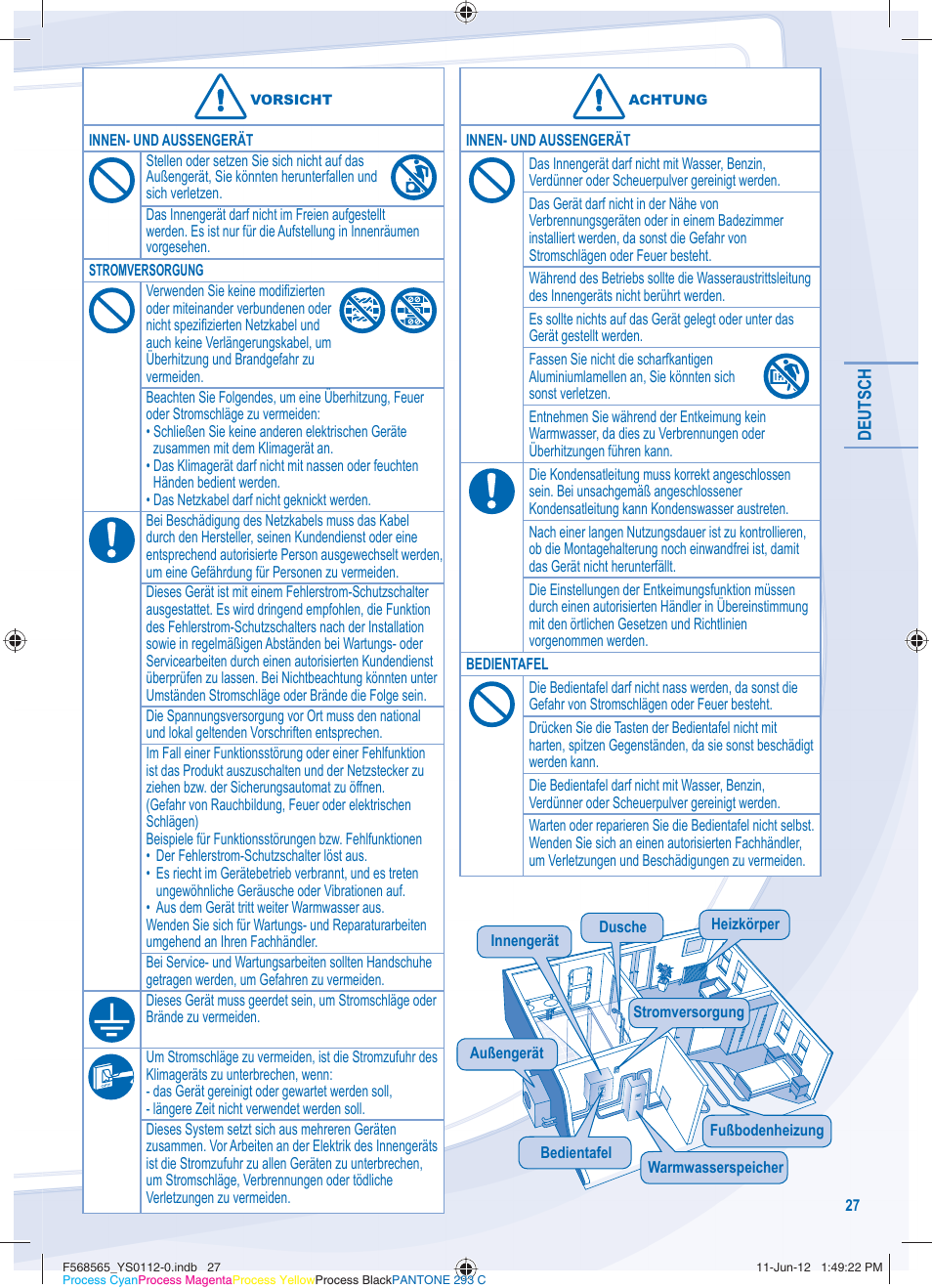 Panasonic WHSXF12D9E81 User Manual | Page 27 / 76