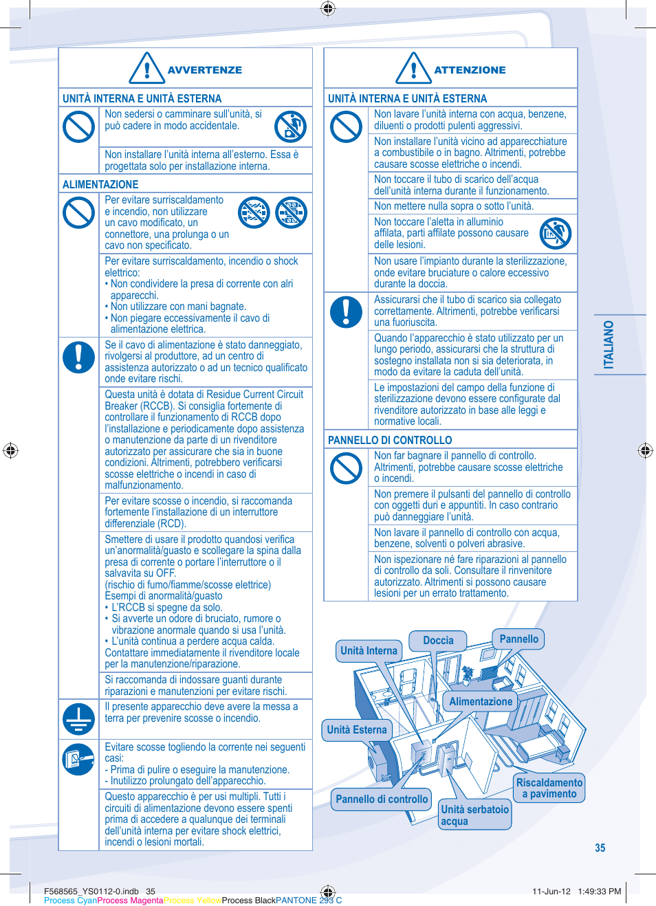 Panasonic WHSXF12D9E81 User Manual | Page 35 / 76