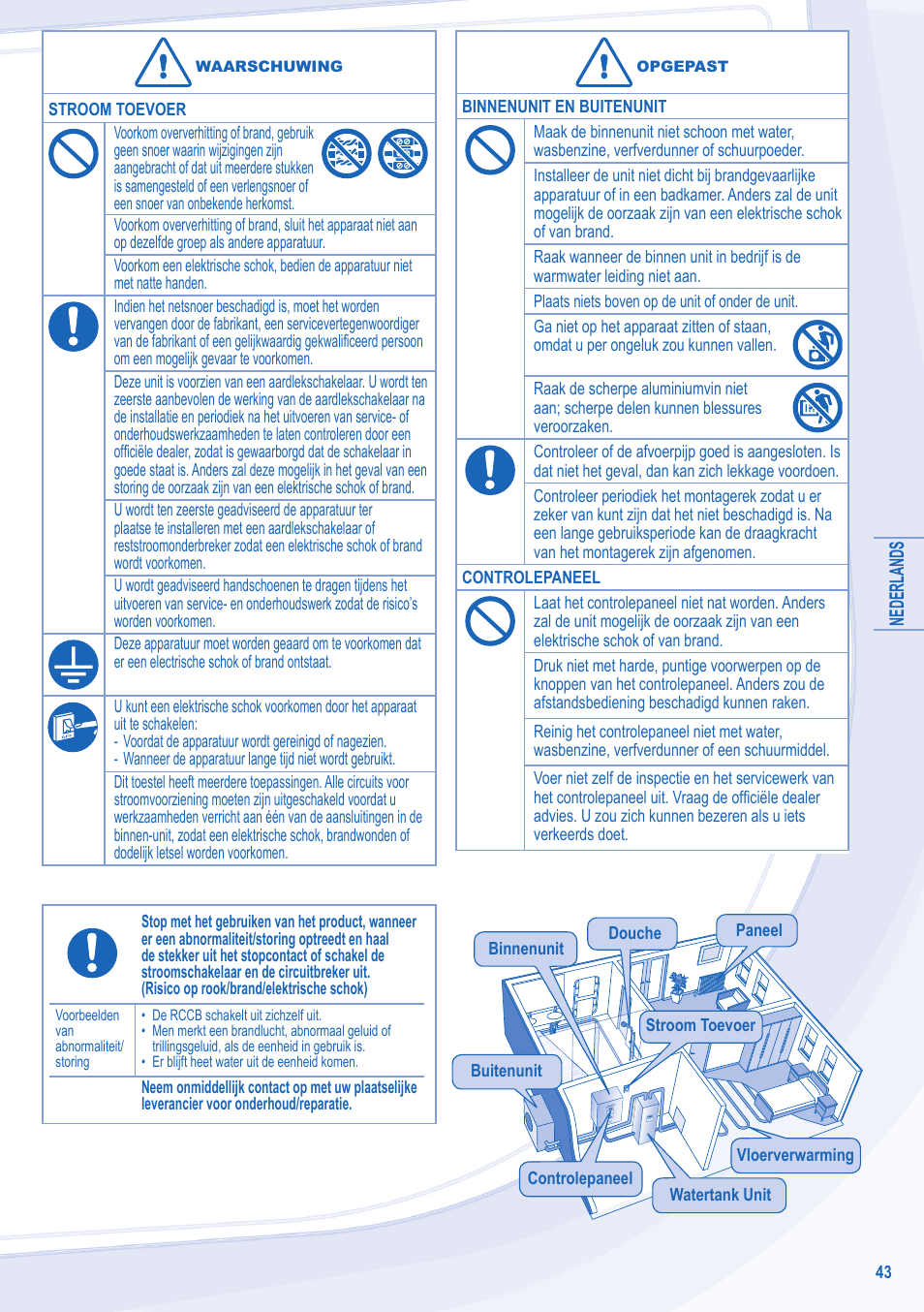 Panasonic WHUD14CE8 User Manual | Page 43 / 76