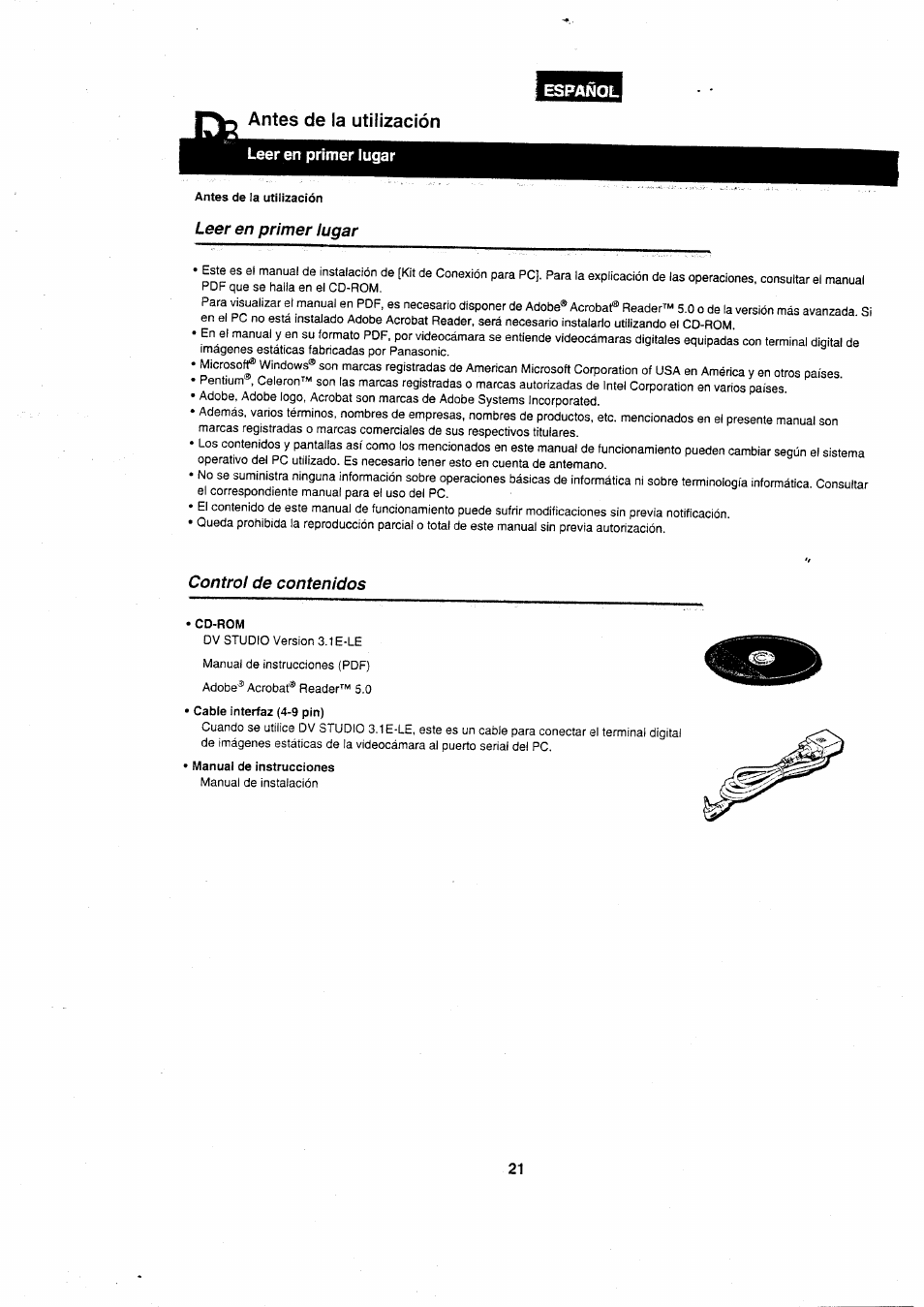 Panasonic VWDTA29 User Manual | Page 20 / 31