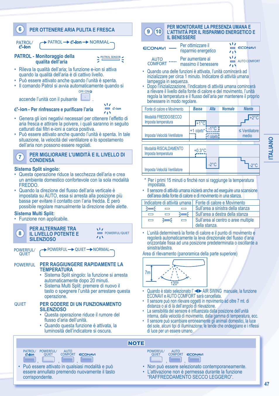 It aliano | Panasonic CSE18MKEW User Manual | Page 47 / 64