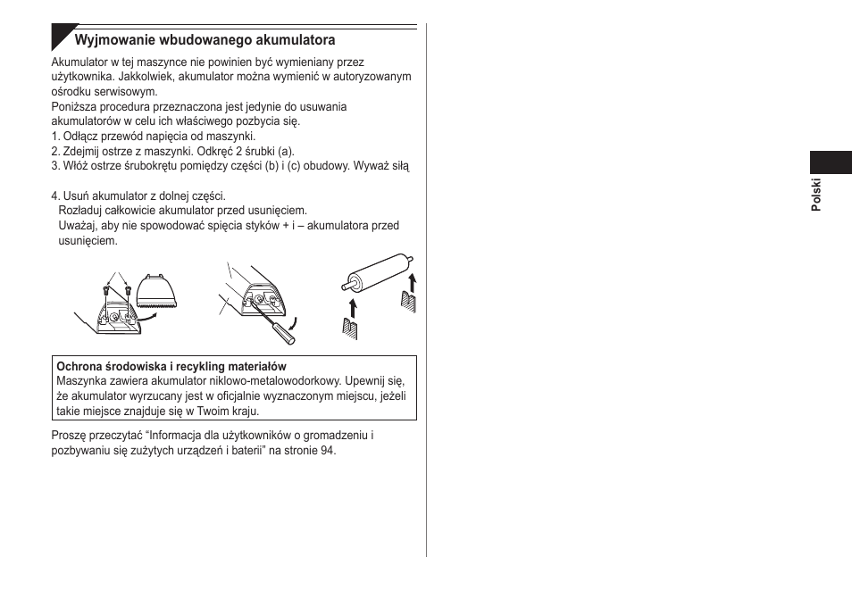 Panasonic ER2302 User Manual | Page 61 / 100
