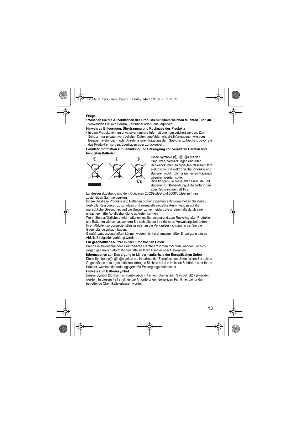 Panasonic KXTGA671EX User Manual | Page 13 / 84