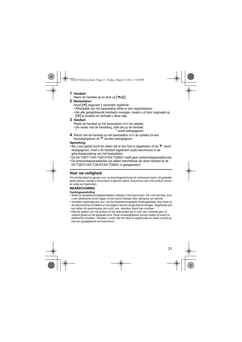 Panasonic KXTGA671EX User Manual | Page 21 / 84