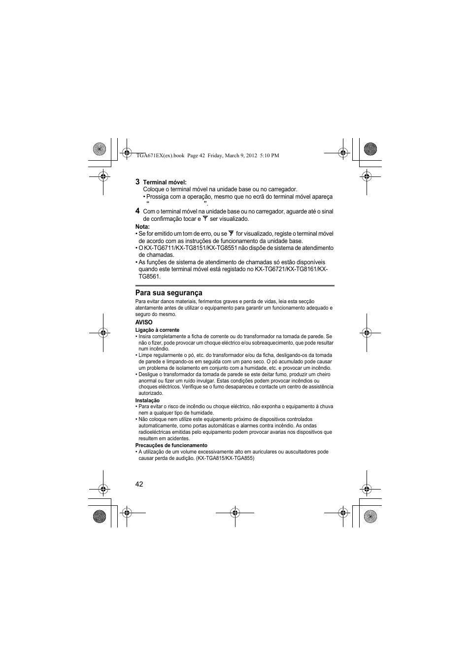 Panasonic KXTGA671EX User Manual | Page 42 / 84