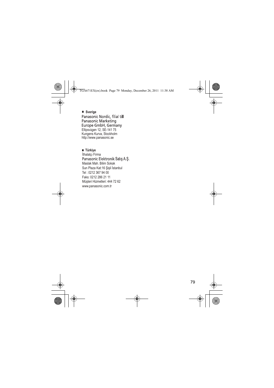 Panasonic KXTGA815EX User Manual | Page 79 / 84
