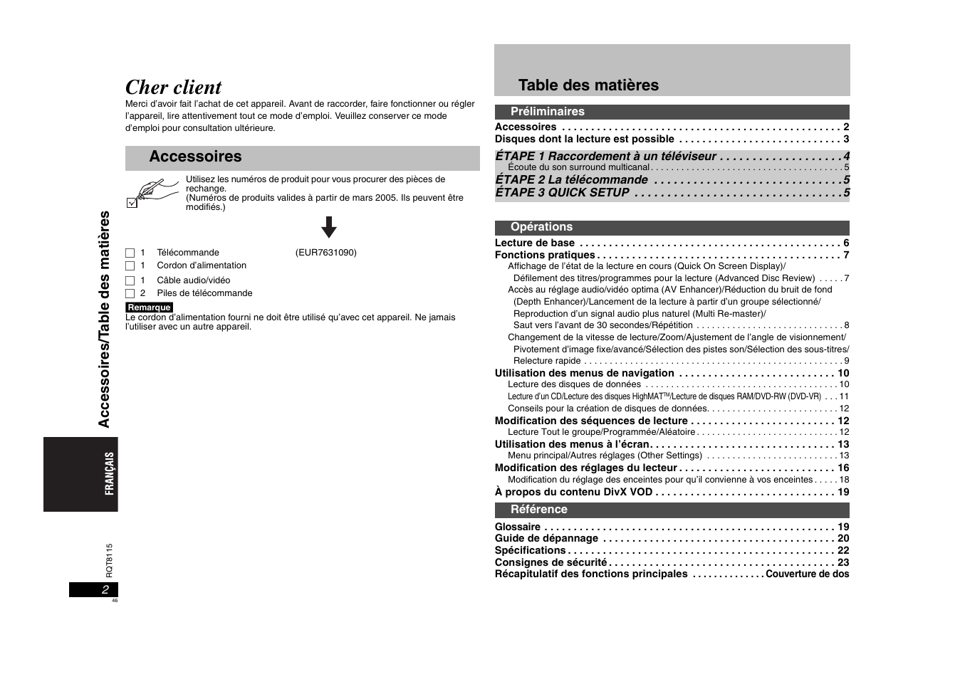 Panasonic DVDS49 User Manual | Page 46 / 68