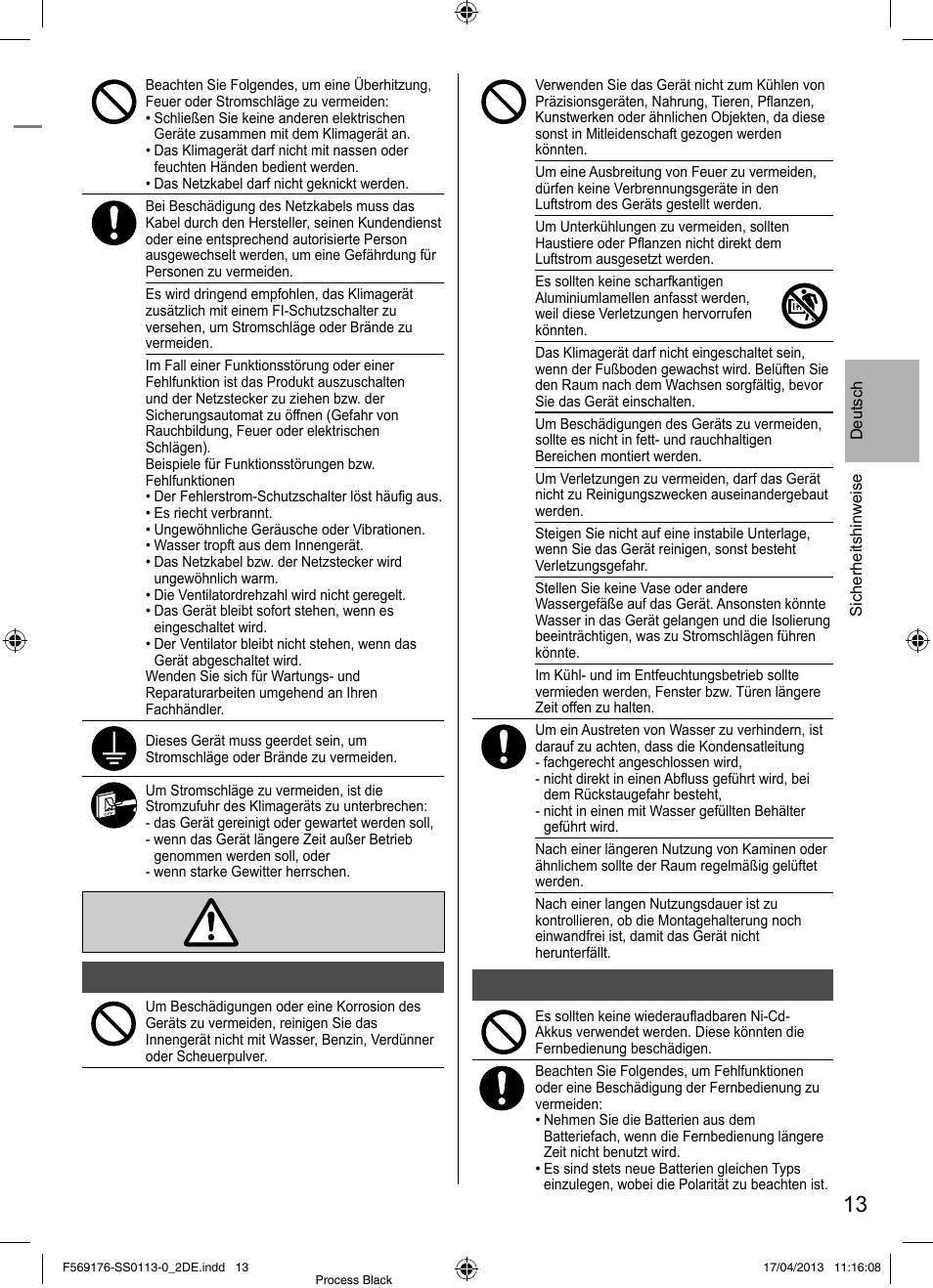 Panasonic CU3E18PBE User Manual | Page 13 / 80