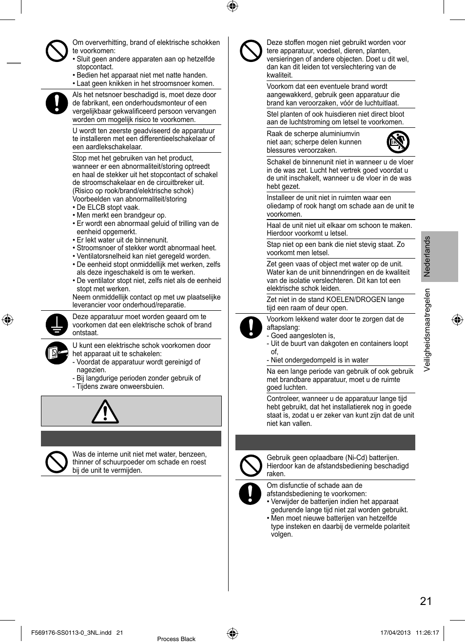 Panasonic CU3E18PBE User Manual | Page 21 / 80