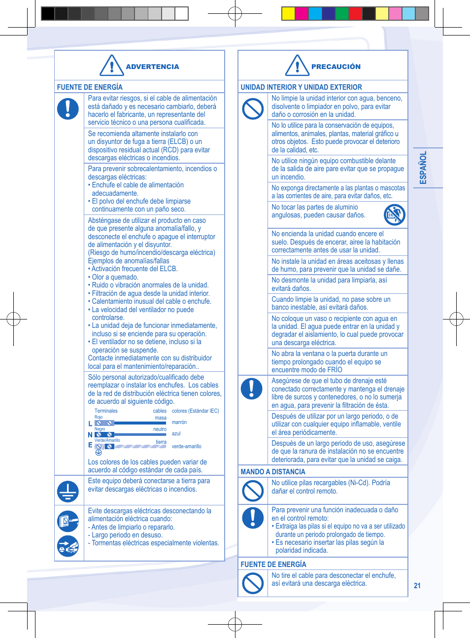 Panasonic CURE9NKE User Manual | Page 21 / 72