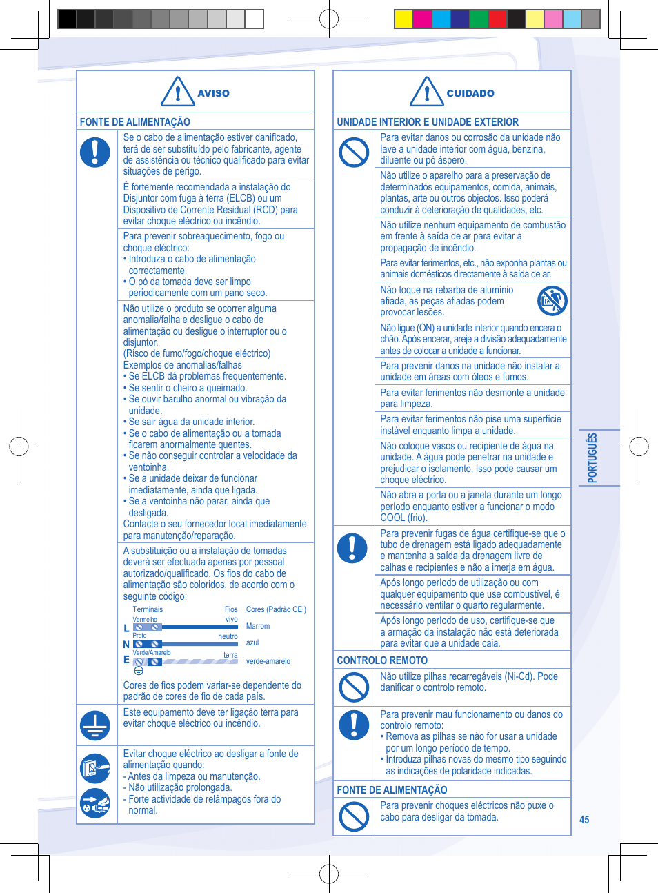 Panasonic CURE9NKE User Manual | Page 45 / 72