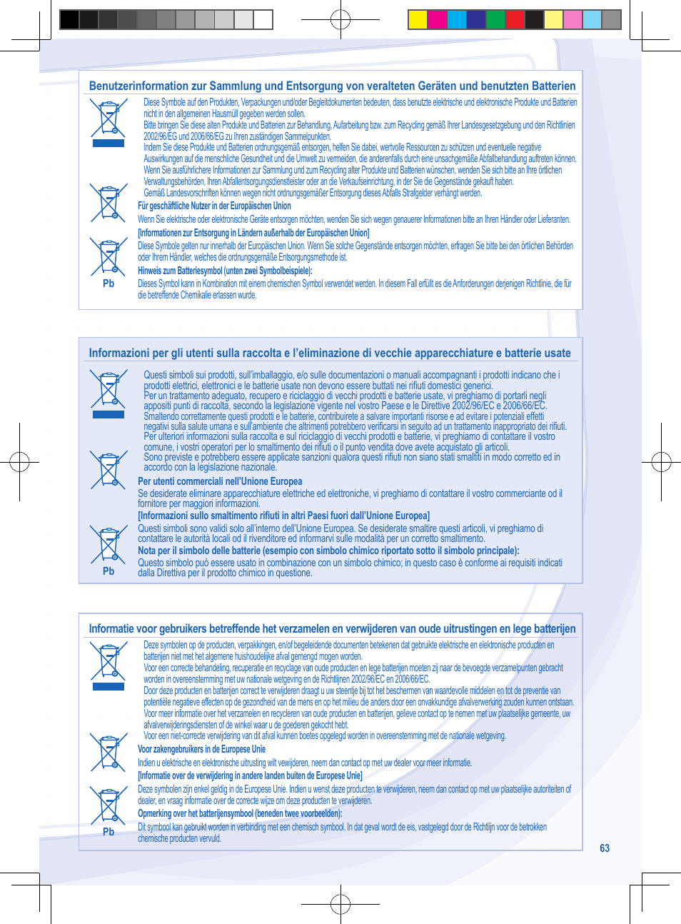 Panasonic CURE9NKE User Manual | Page 63 / 72