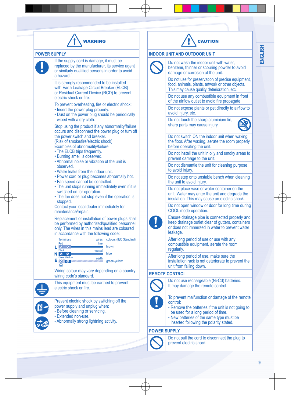 Panasonic CURE9NKE User Manual | Page 9 / 72