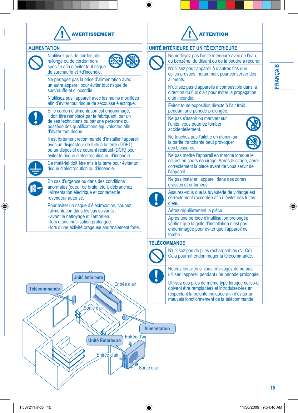 Panasonic S36KA1E5 User Manual | Page 15 / 112