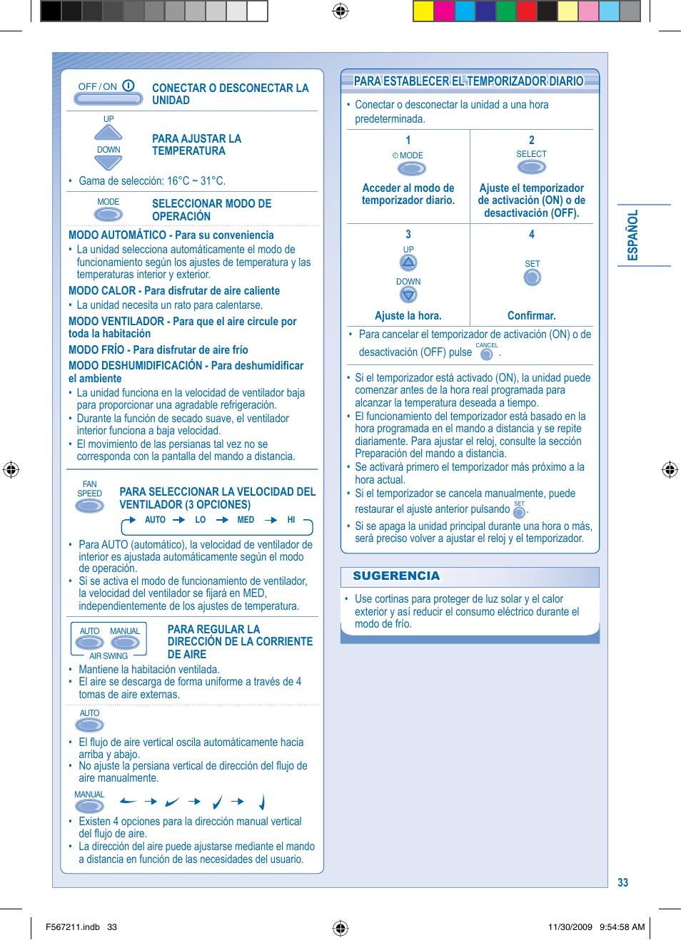 Panasonic S36KA1E5 User Manual | Page 33 / 112