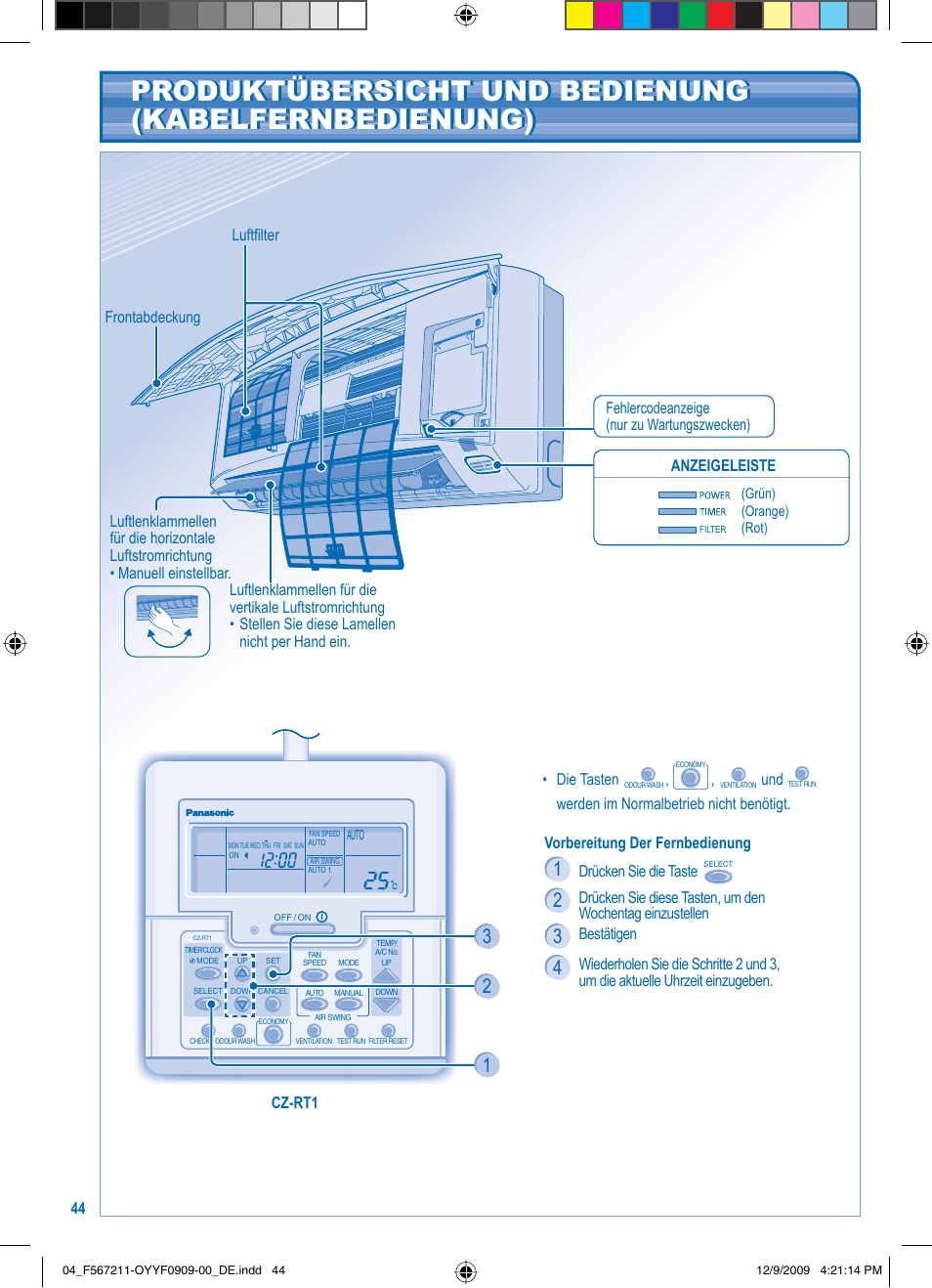 Panasonic S36KA1E5 User Manual | Page 44 / 112