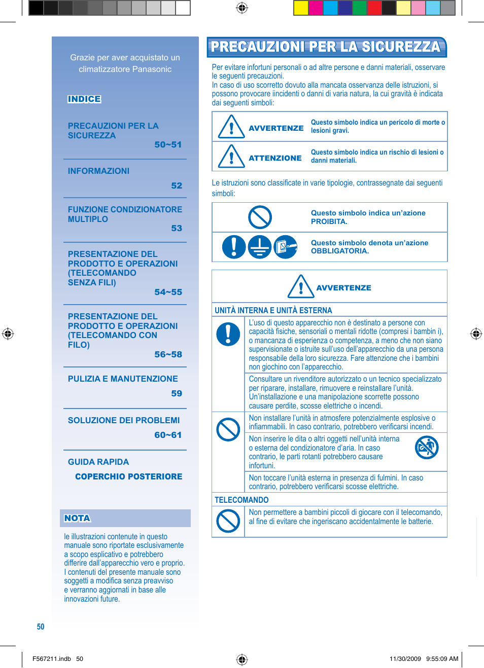 Panasonic S36KA1E5 User Manual | Page 50 / 112