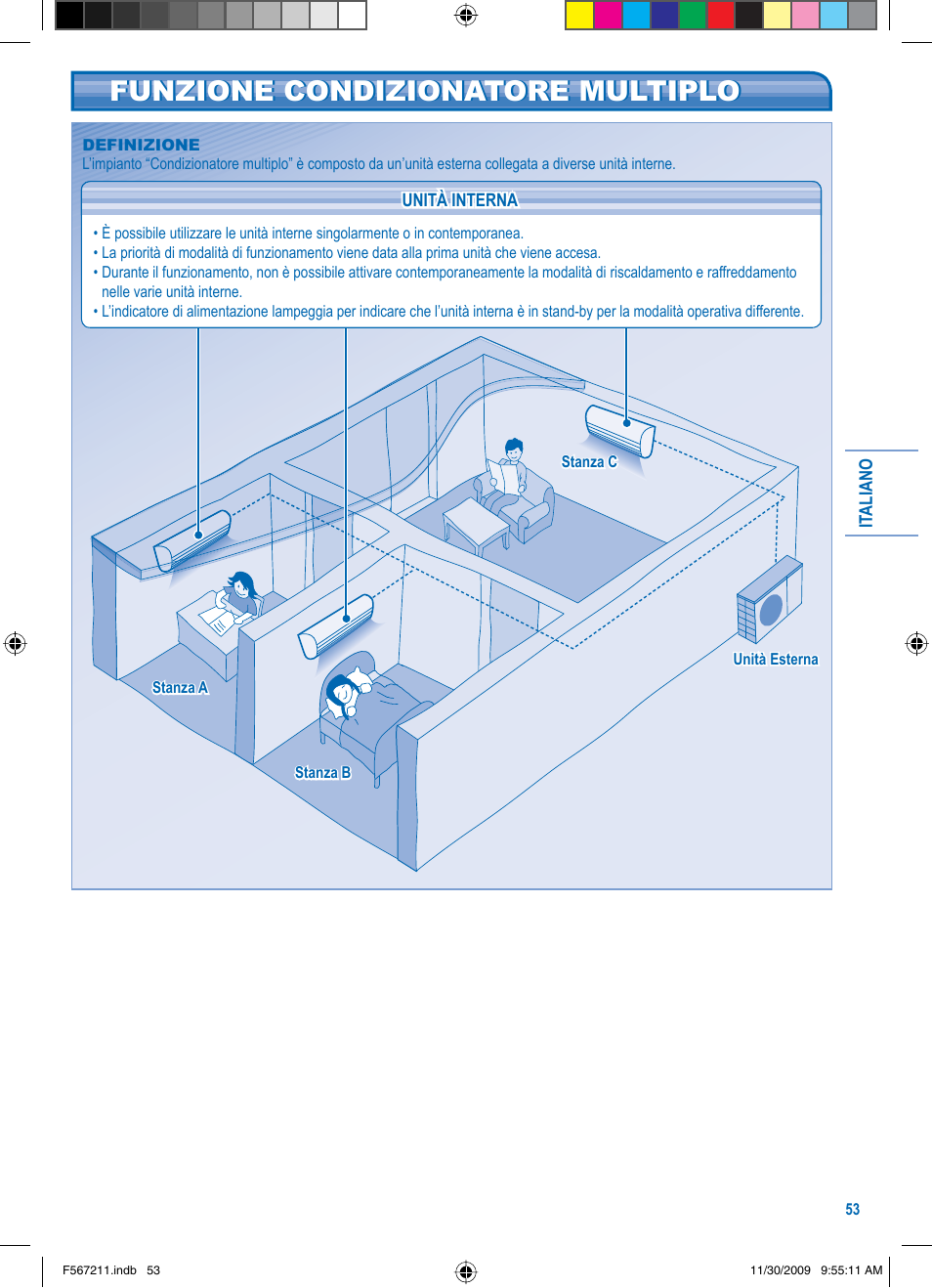 Funzione condizionatore multiplo | Panasonic S36KA1E5 User Manual | Page 53 / 112