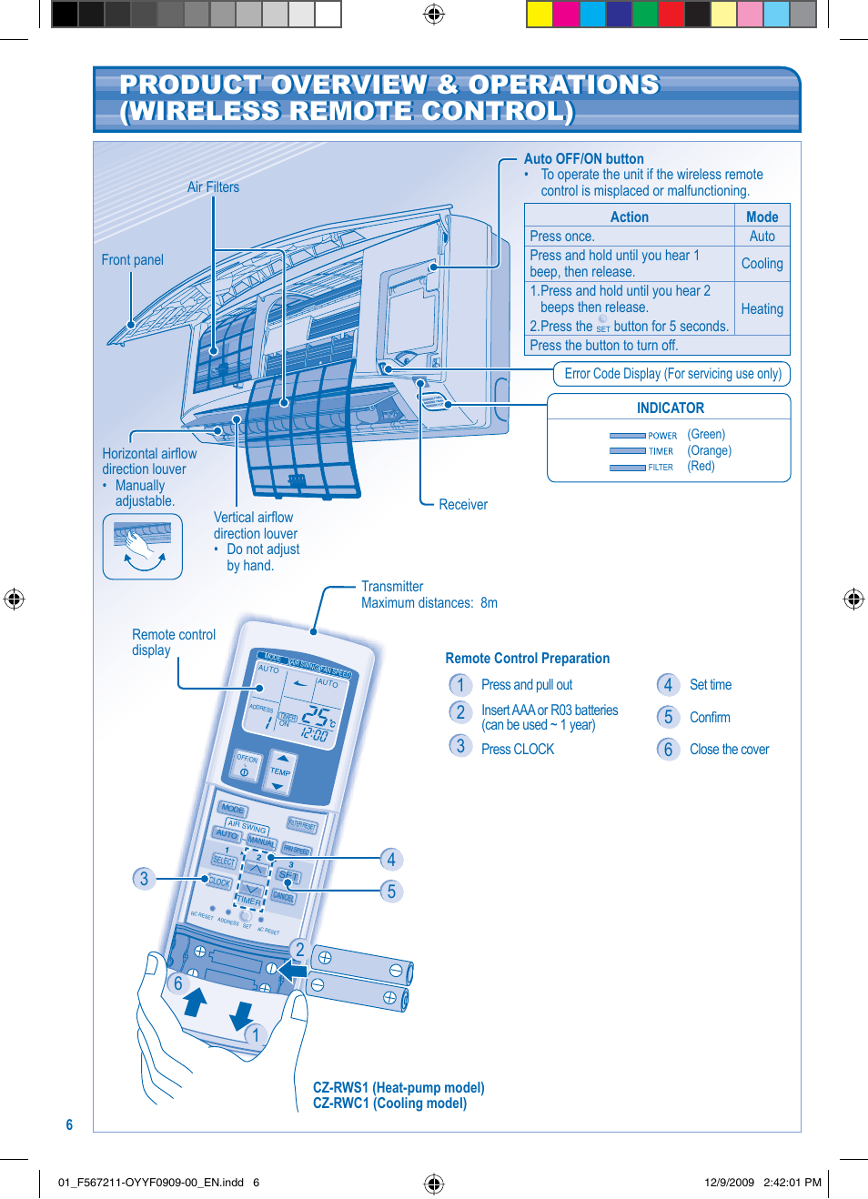 Panasonic S36KA1E5 User Manual | Page 6 / 112