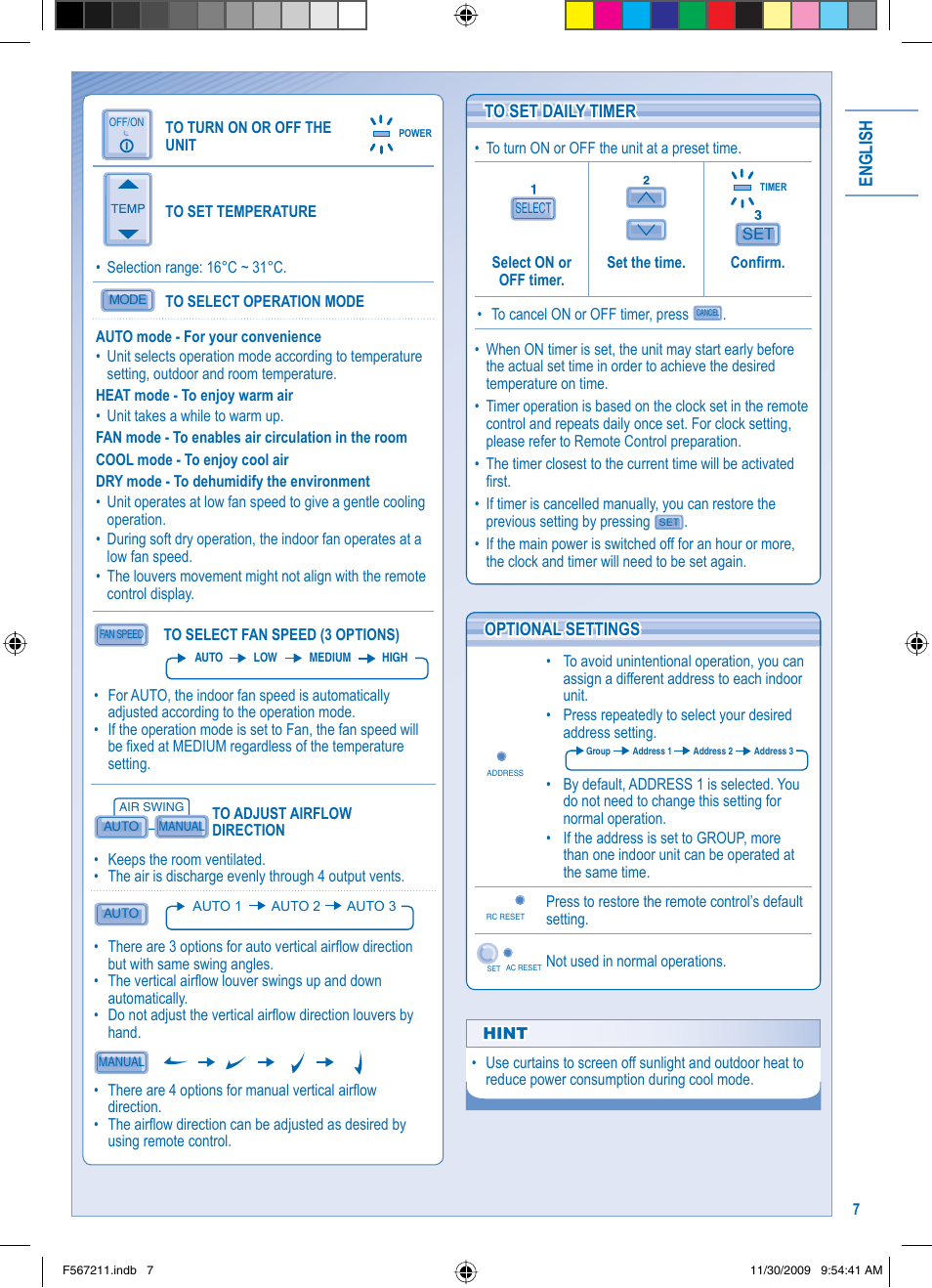 Panasonic S36KA1E5 User Manual | Page 7 / 112