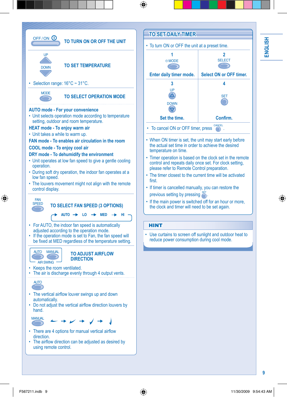 Panasonic S36KA1E5 User Manual | Page 9 / 112
