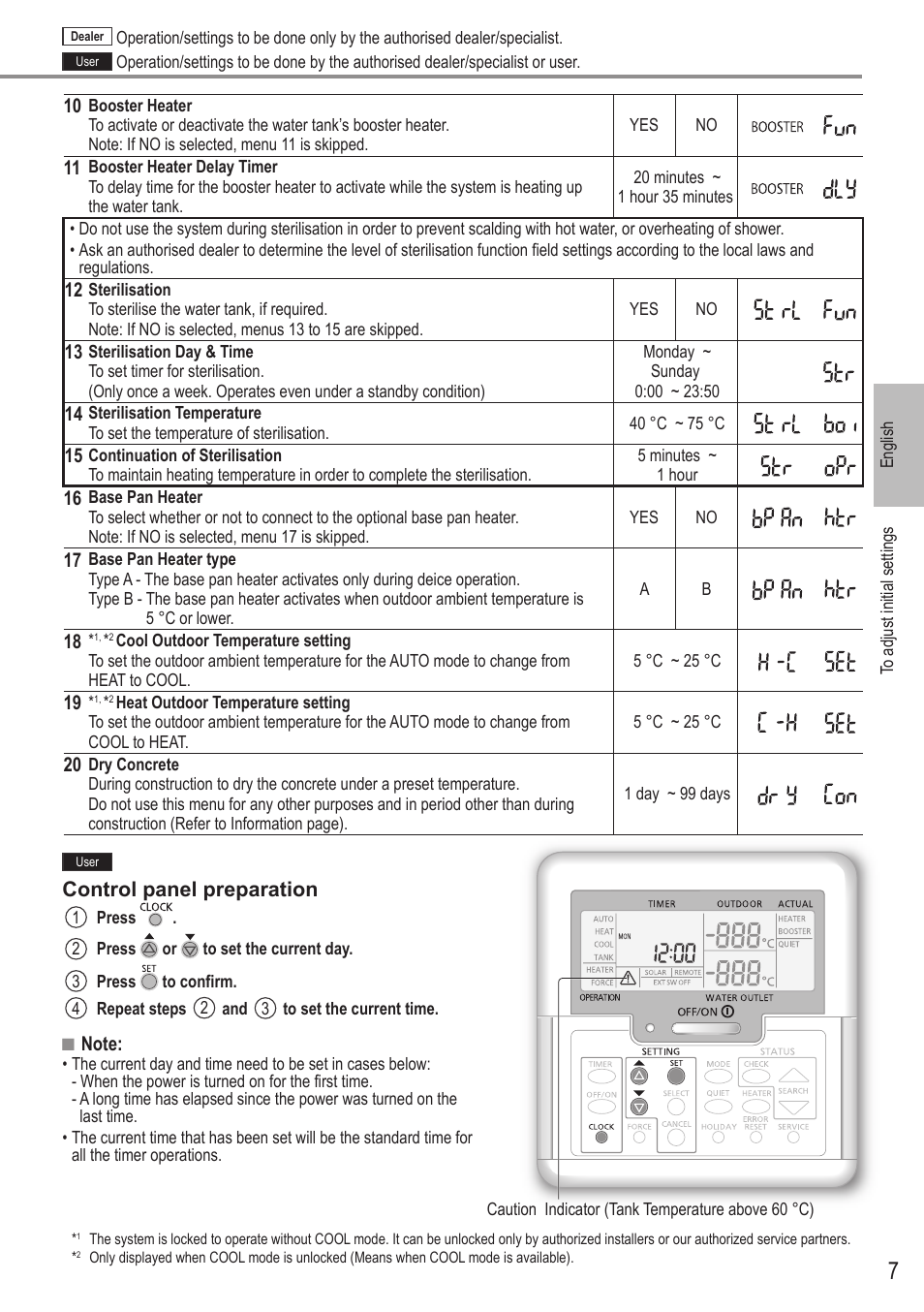 Panasonic WHUX12FE8 User Manual | Page 7 / 100