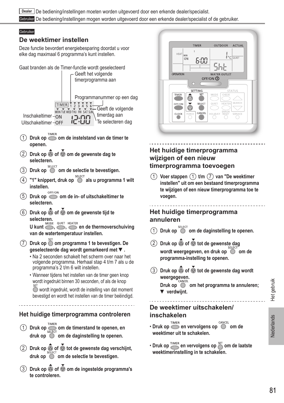 Panasonic WHUX12FE8 User Manual | Page 81 / 100