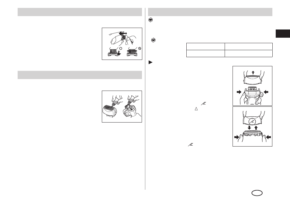 Puhdistus harjalla, Voiteleminen, Teräverkon ja leikkuuterien vaihto | Panasonic ESLA93 User Manual | Page 113 / 178