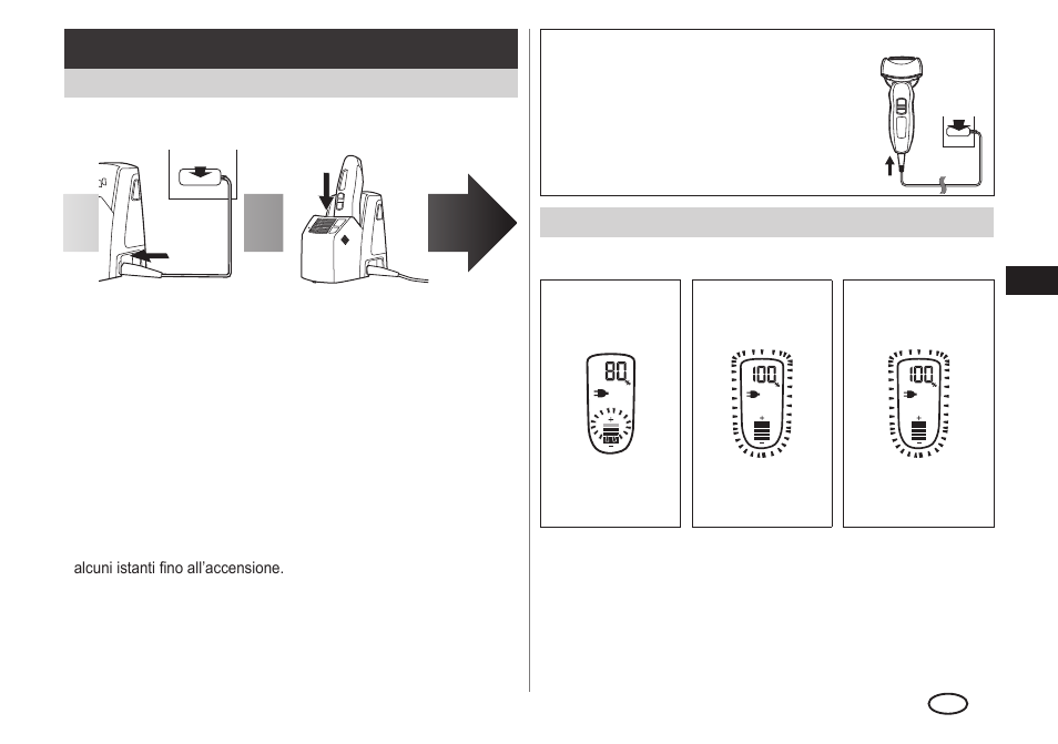 Ricarica | Panasonic ESLA93 User Manual | Page 37 / 178